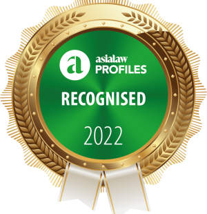 Recognised Leading Law Firm 2022 by Asialaw