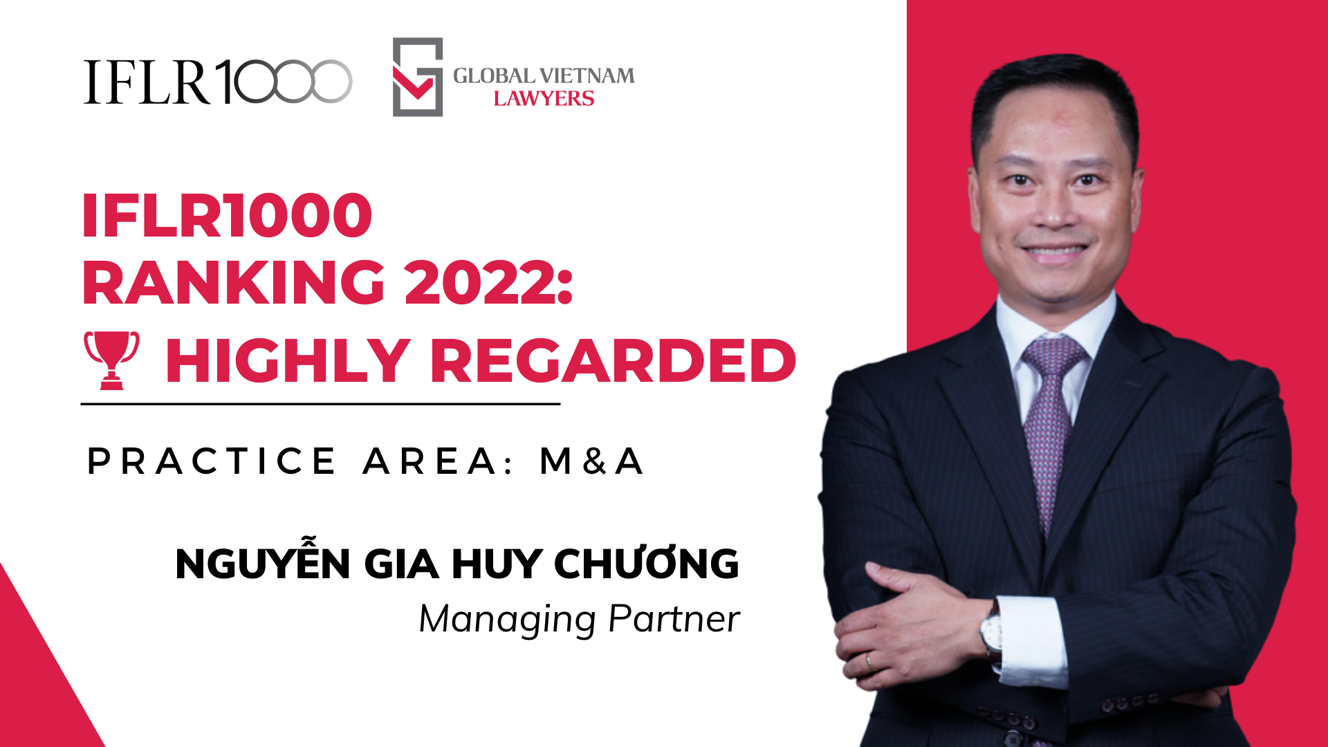 GV Lawyers Nguyen Gia Huy Chuong IFLR1000 Ranking 2022 Highly Regarded