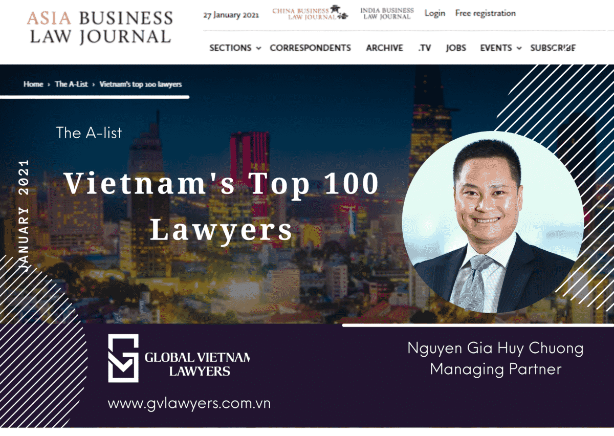 Vietnams top 100 lawyers Mr Chuong