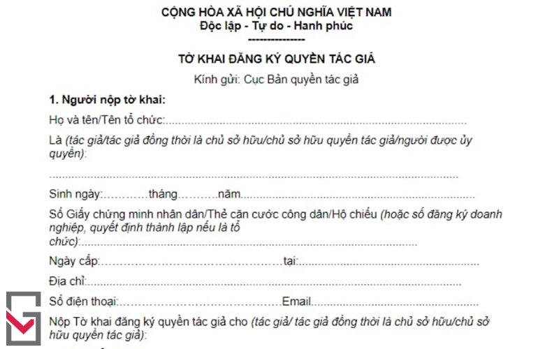 Thủ tục đăng ký bản quyền tác giả