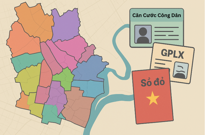 có bắt buộc phải đổi lại toàn bộ giấy tờ tùy thân do sáp nhập xã, tỉnh hay không?