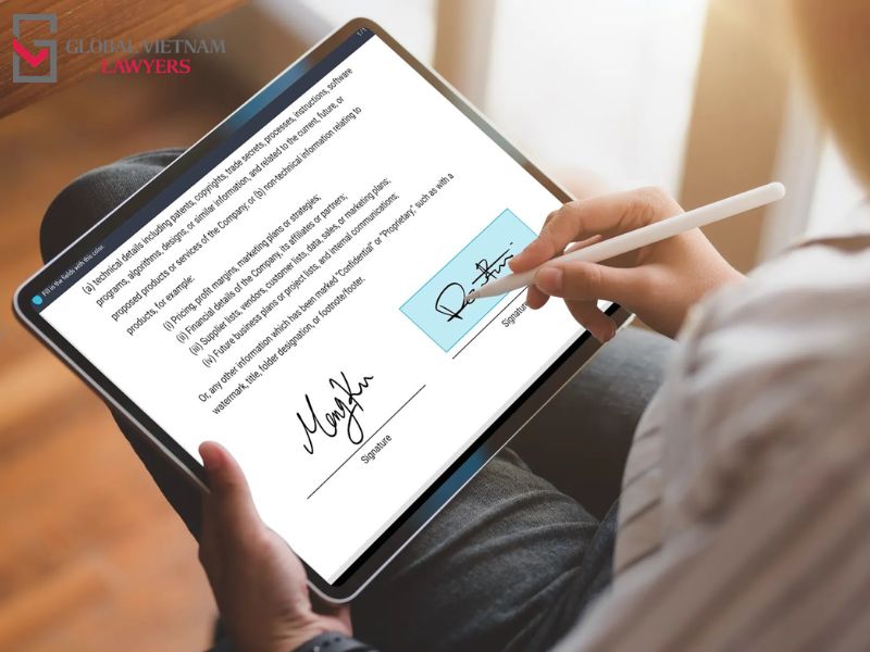 Chữ ký điện tử trong hồ sơ đăng ký đầu tư