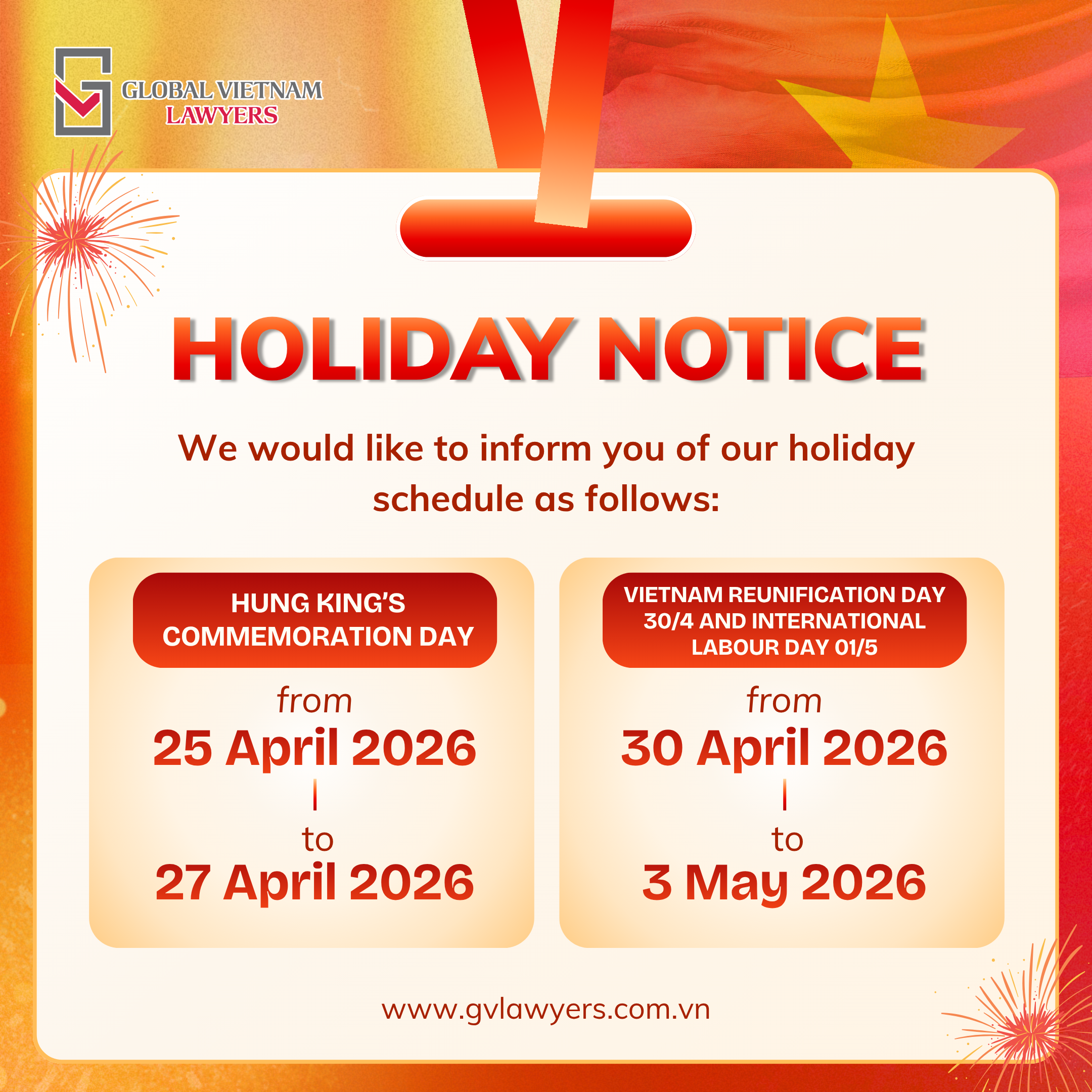 Holiday Notice 30.4 1.5 EN