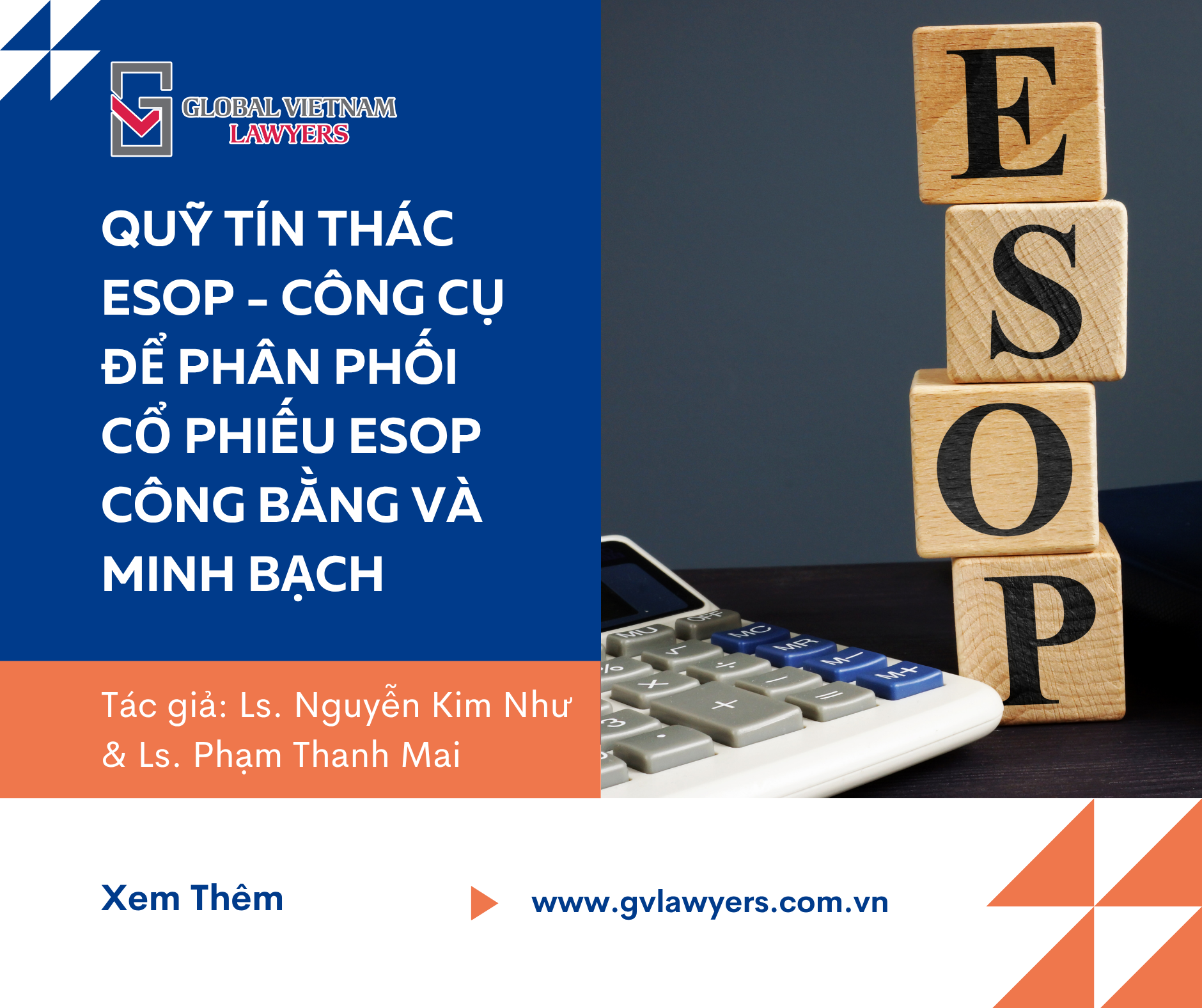 Quy tin thac ESOP Cong cu de phan phoi co phieu ESOP cong bang va minh bach VN
