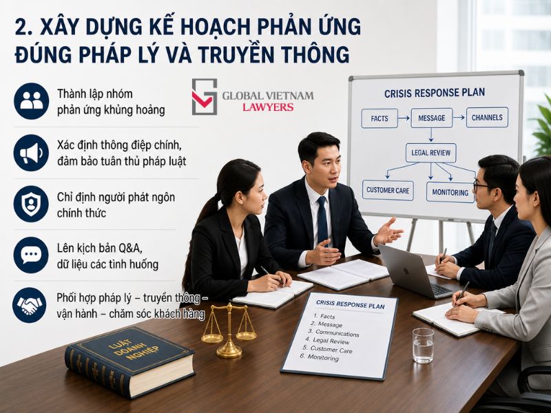 xử lý khủng hoảng truyền thông pháp lý