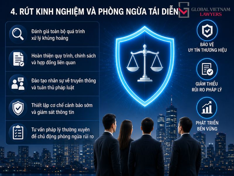 xử lý khủng hoảng truyền thông pháp lý